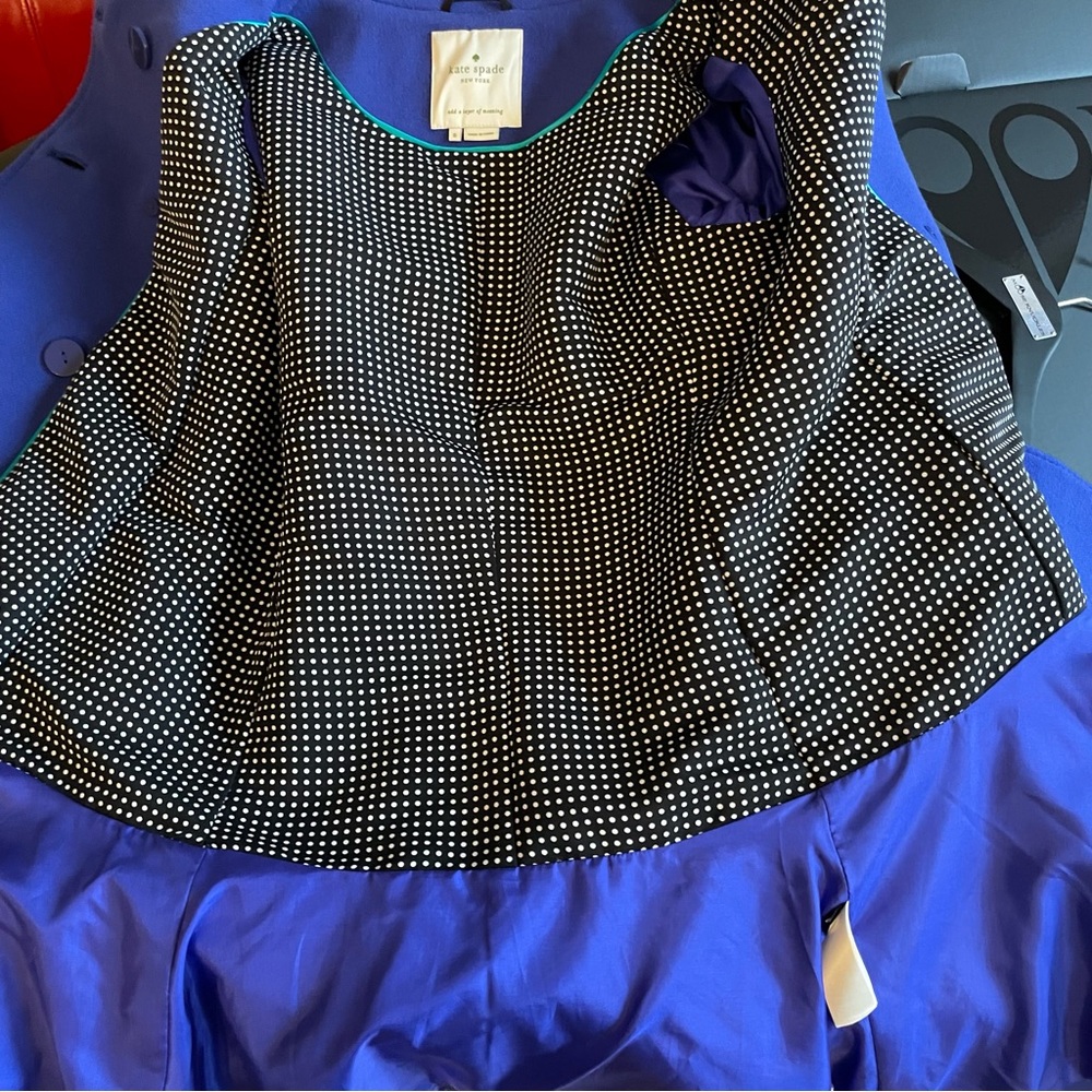 SOLD🌟Host Pick🌟 Kate Spade's Hope Coat with Peplum Hem Size S - Picture 6 of 12